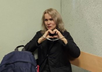 Maria Ponomarenko, de 44 años, fue condenada con seis años de cárcel. Foto: Twitter