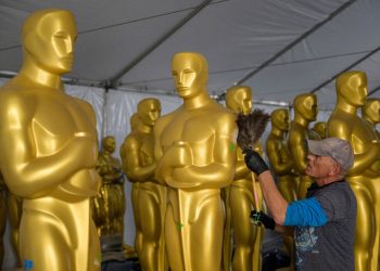 Preparativos rumbo a la gala de entrega 95 de premios Óscar. Foto: AFP