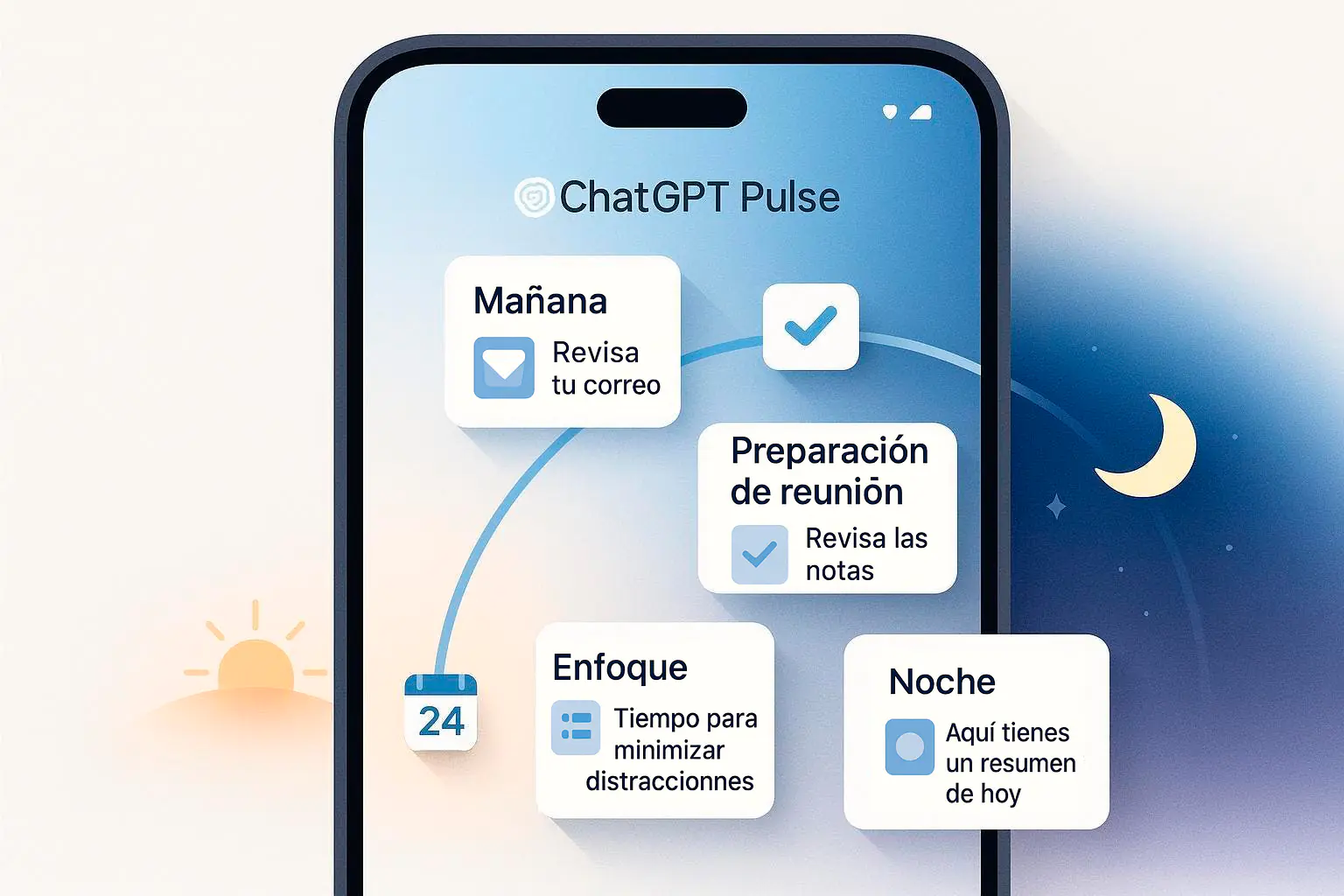 OpenAI lanza Pulse, asistente predictivo de ChatGPT para móviles
