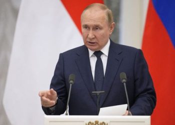 El presidente Vladimir Putin aseguró que la campaña militar rusa en Ucrania seguía una 'dinámica positiva'. Foto: AFP.