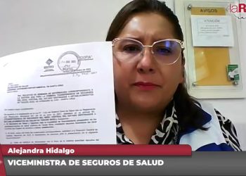 La viceministra de Seguros de Salud, Alejandra Hidalgo, denunció que la Gobernación de Santa Cruz no tiene interés en ejecutar el saldo del presupuesto. Foto: La Razón Radio