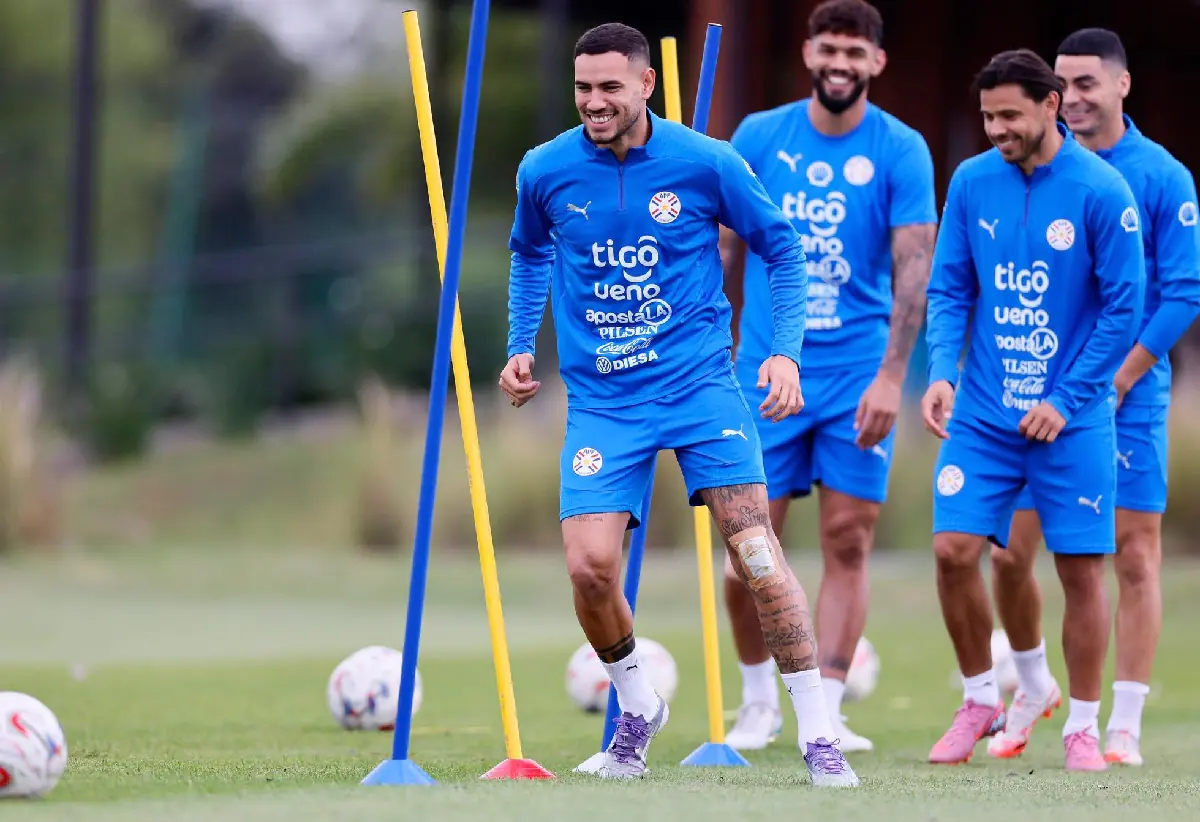 Sin cuatro titulares, Paraguay se prepará para enfrentar a Ecuador