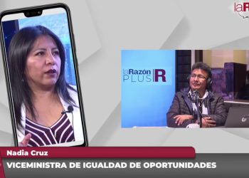 La viceministra de Igualdad de Oportunidades, Nadia Cruz, en una entrevista en La Razón Radio. Foto: La Razón Radio