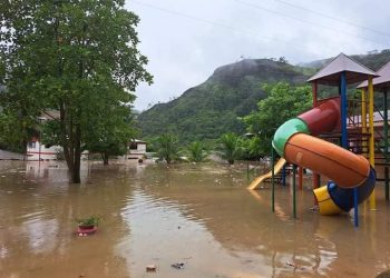 El municipio de Tipuani se encuentra bajo el agua. Foto: Radio Televisión Municipal de Palos Blancos - CANAL 13
