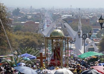 La festividad de Urcupiña es postulada ante la Unesco para ser designada como Patrimonio Cultural Inmaterial. Foto: Archivo La Razón.