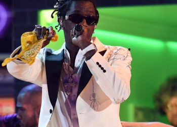 El rapero Young Thug en la 61a entrega de los Premios Grammy, Los Ángeles, 10 de febrero de 2019. Foto: AFP.