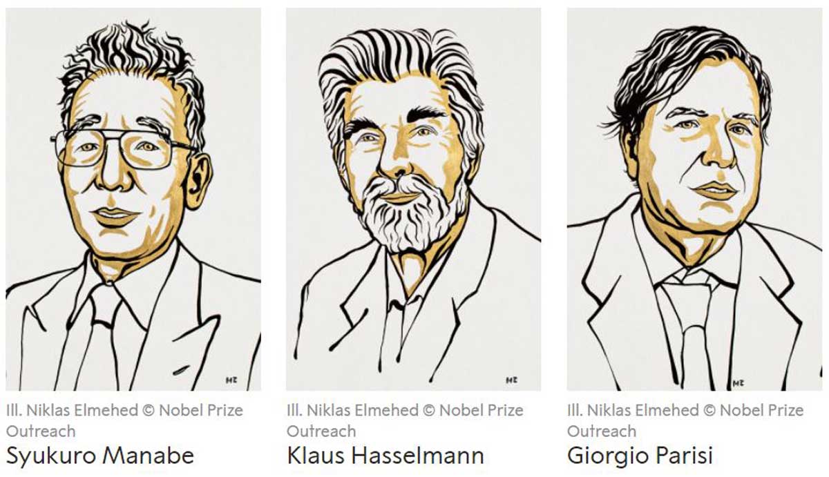 Dos expertos en el clima y un teórico italiano, ganadores del Nobel de Física