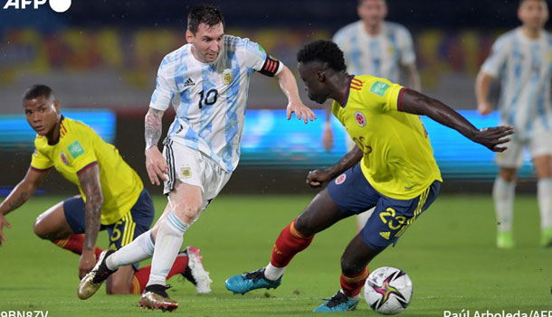 Colombia y Argentina empatan 2-2 en la eliminatoria sudamericana a Qatar-2022