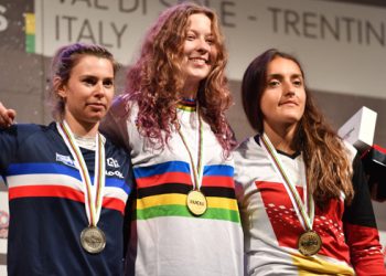 La ciclista boliviana Rojas gana bronce en el Mundial Four Cross