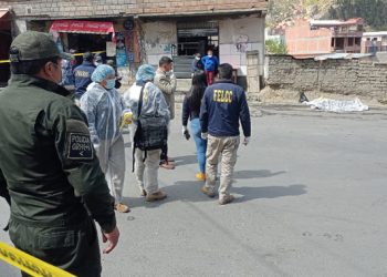 Una joven mujer es asesinada a tiros en plena vía pública de La Paz