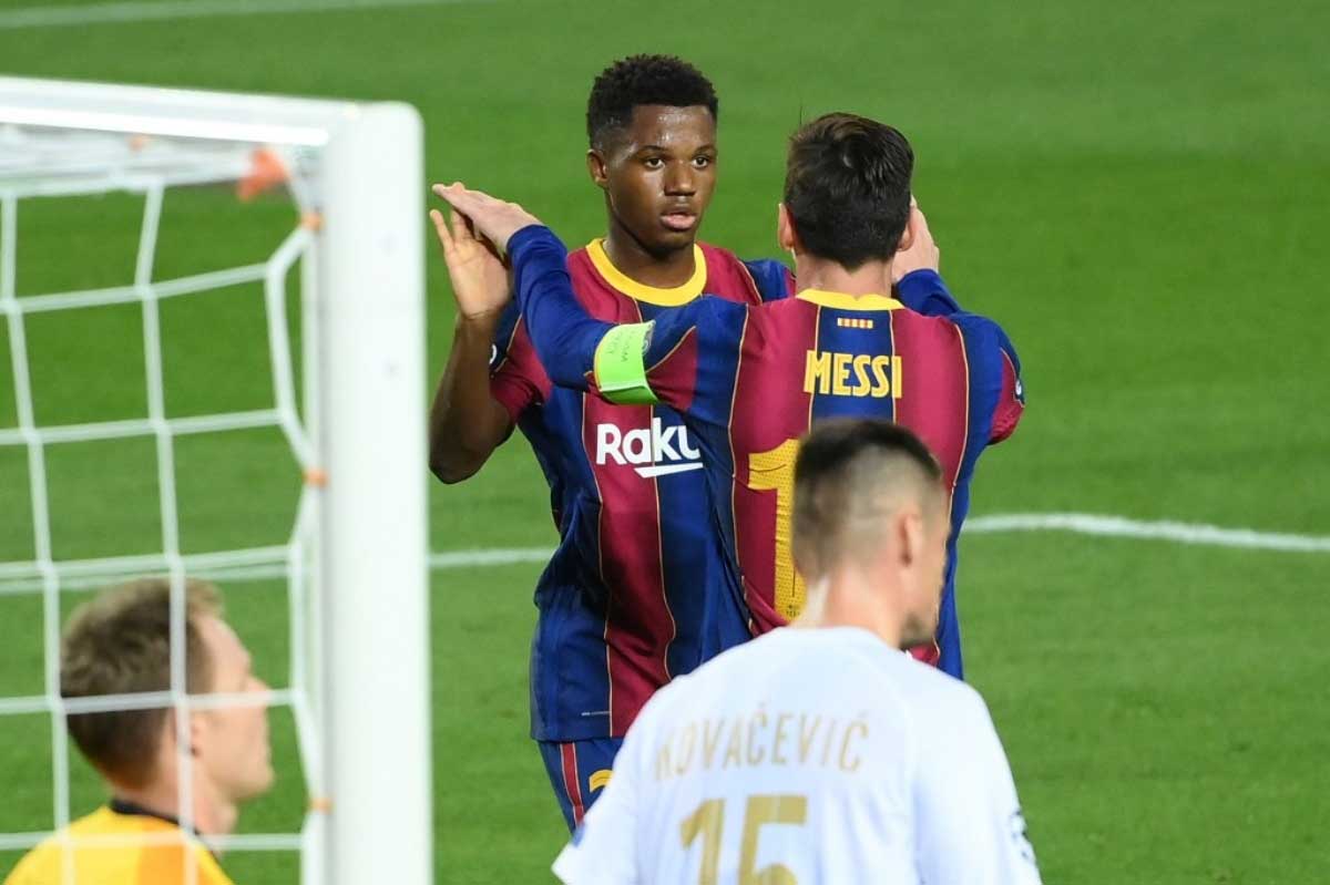 Ansu Fati: ‘Nadie va a igualar lo que ha hecho Messi’