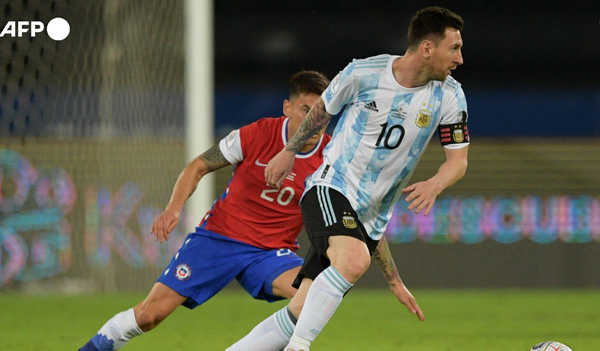 Messi se consuela con empate ante Chile en su estreno en la Copa América-2021