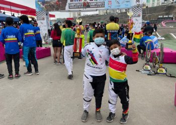 Ortiz y Pasquier ganan oro para Bolivia en el Sudamericano de BMX