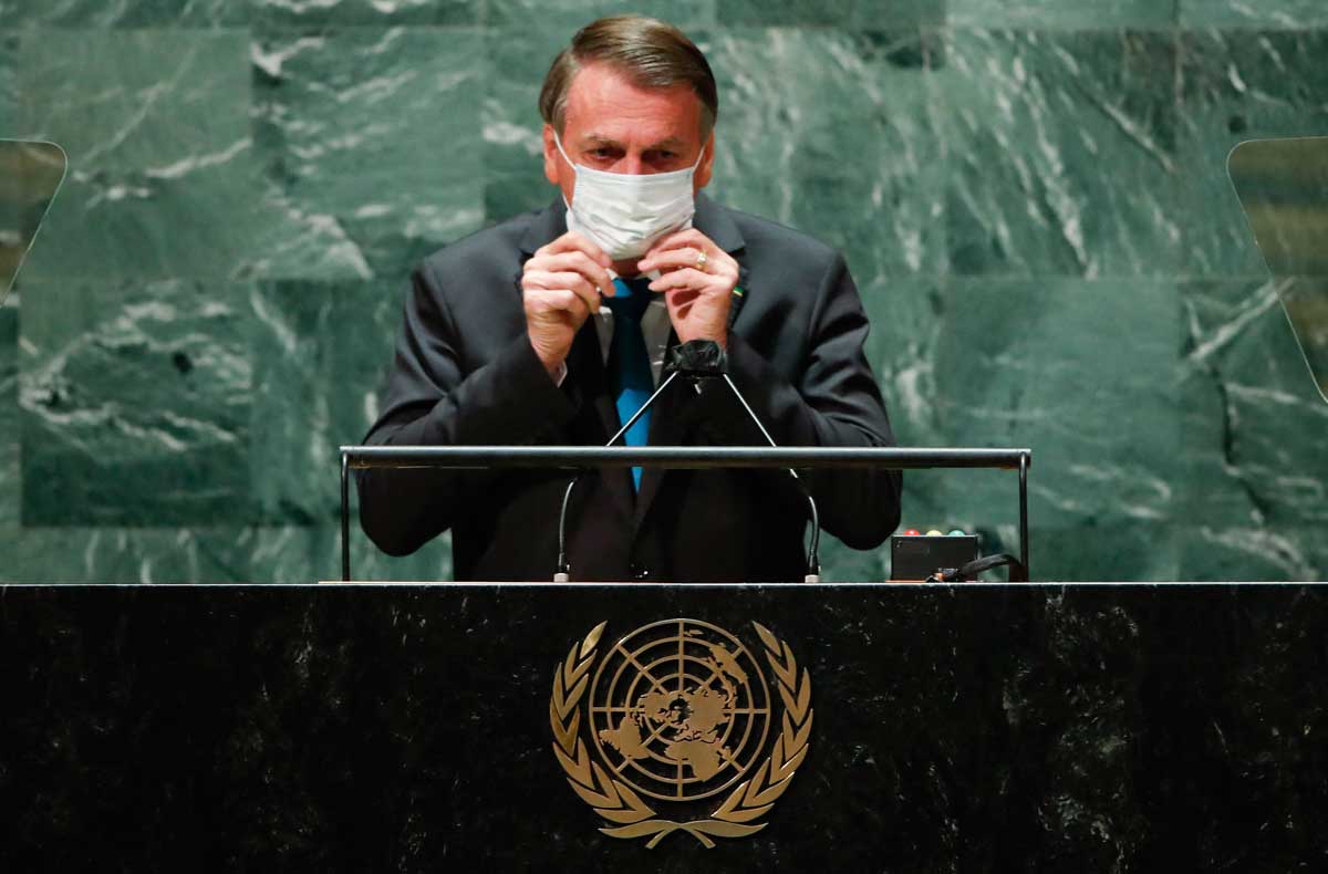 Bolsonaro dice en la ONU que está en contra el pasaporte sanitario