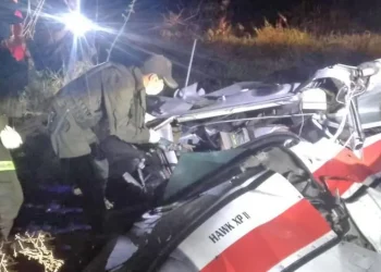 La avioneta quedó destruida/LVVSanta Ana