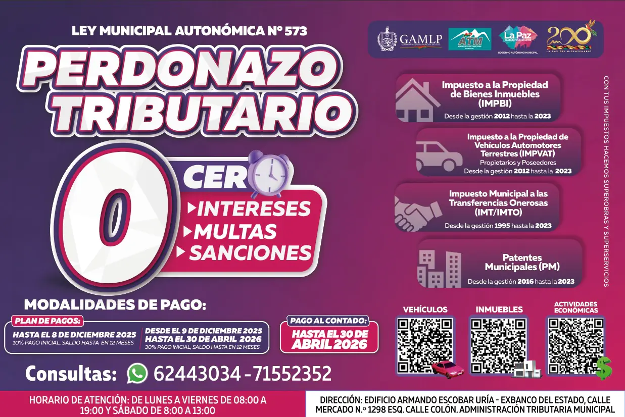 Entra en vigencia el perdonazo tributario hasta el 30 de abril de 2026