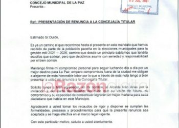 Concejal Yelka Maric presenta su renuncia a su mandato para retomar su emprendimiento