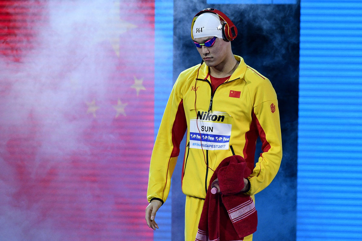 El nadador chino Sun Yang, triple campeón olímpico, privado de los Juegos de Tokio