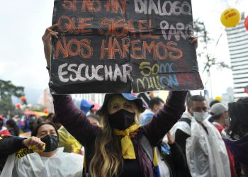 Miles protestan en Colombia durante visita de la Comisión Interamericana de Derechos Humanos