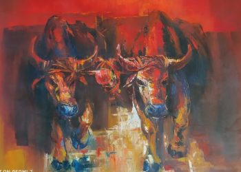 Ocho artistas bolivianos exhiben sus pinturas en la Casa Municipal de Cultura ‘Raúl Otero Reiche’
