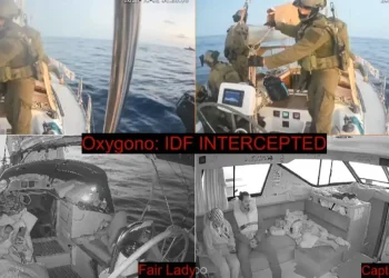 El ejército israelí abordó los barcos de la flotilla/AFP