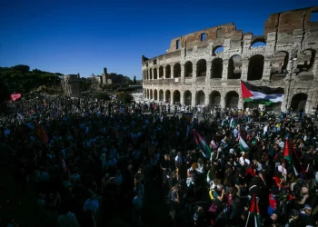 Por cuarto día marcharon en Roma pidiendo el fin de la guerra en Gaza/AFP