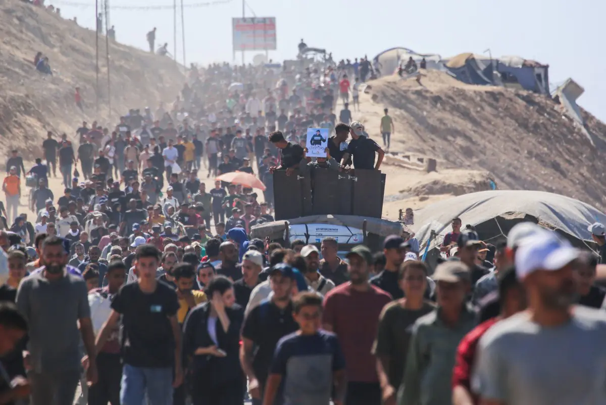 Los palestinos regresan a casa/AFP