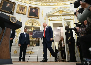 Donald Trump anunció los aranceles adicionales/AFP