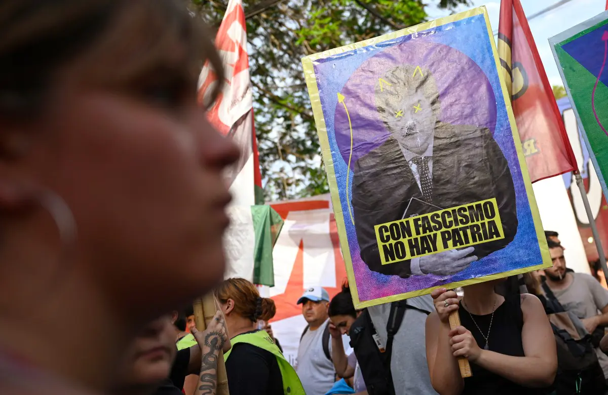 Cada vez hay más descontento con Milei/AFP