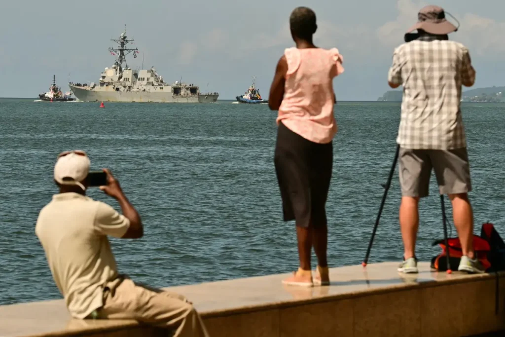 Estados Unidos desplegó buques de guerra en el Caribe/AFP