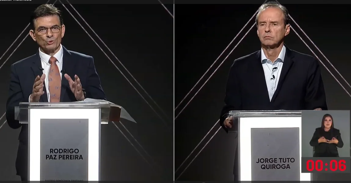 Paz promete autonomía financiera y Quiroga, estabilidad con apoyo internacional