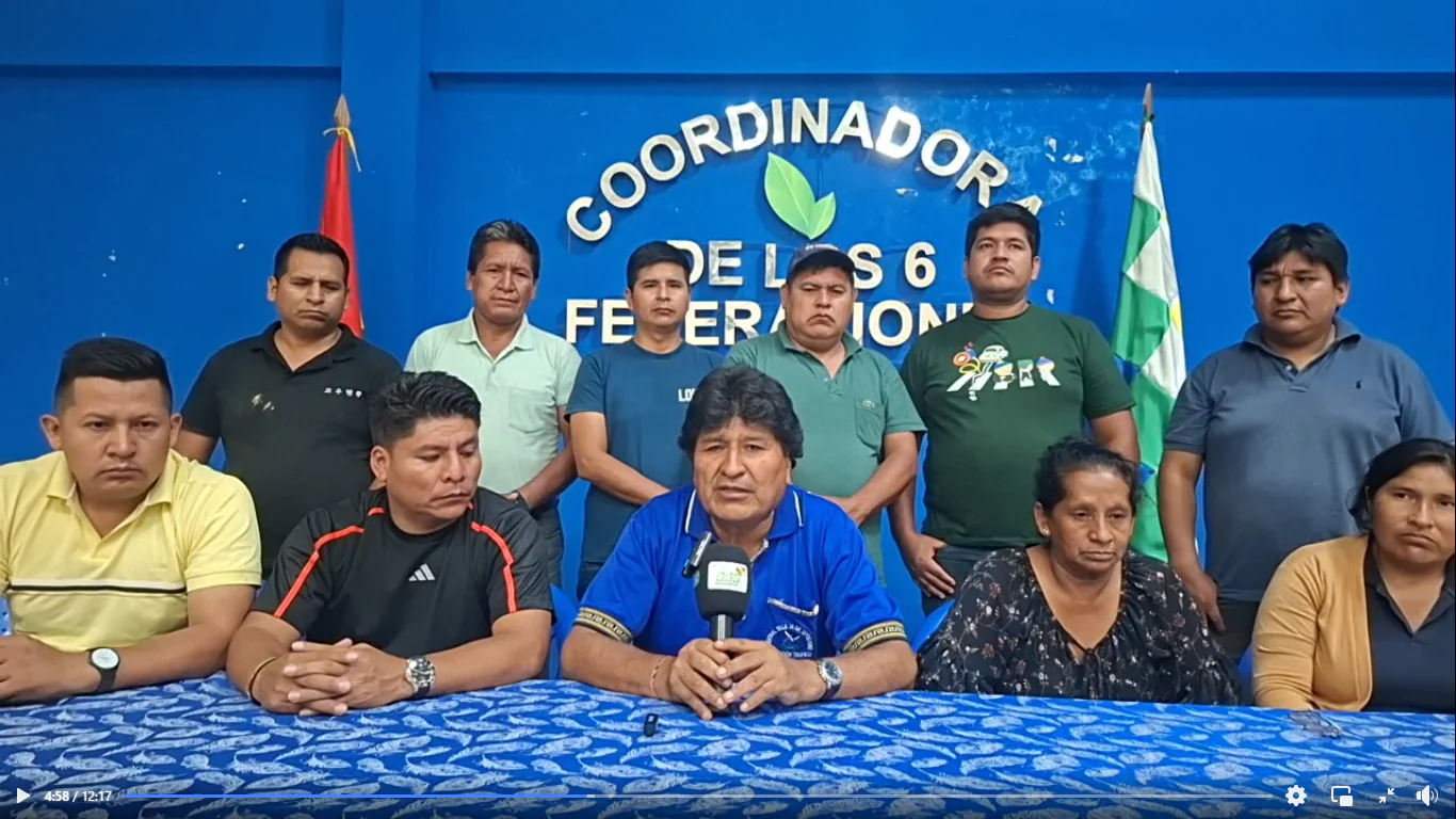 Evo anuncia que su partido ya aseguró una sigla para las subnacionales