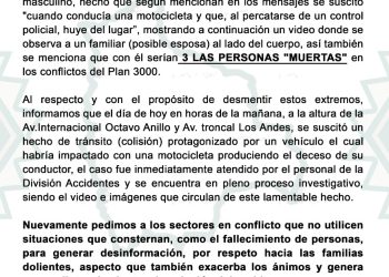 La Policía aclara que la muerte de una persona en Santa Cruz fue debido a un accidente