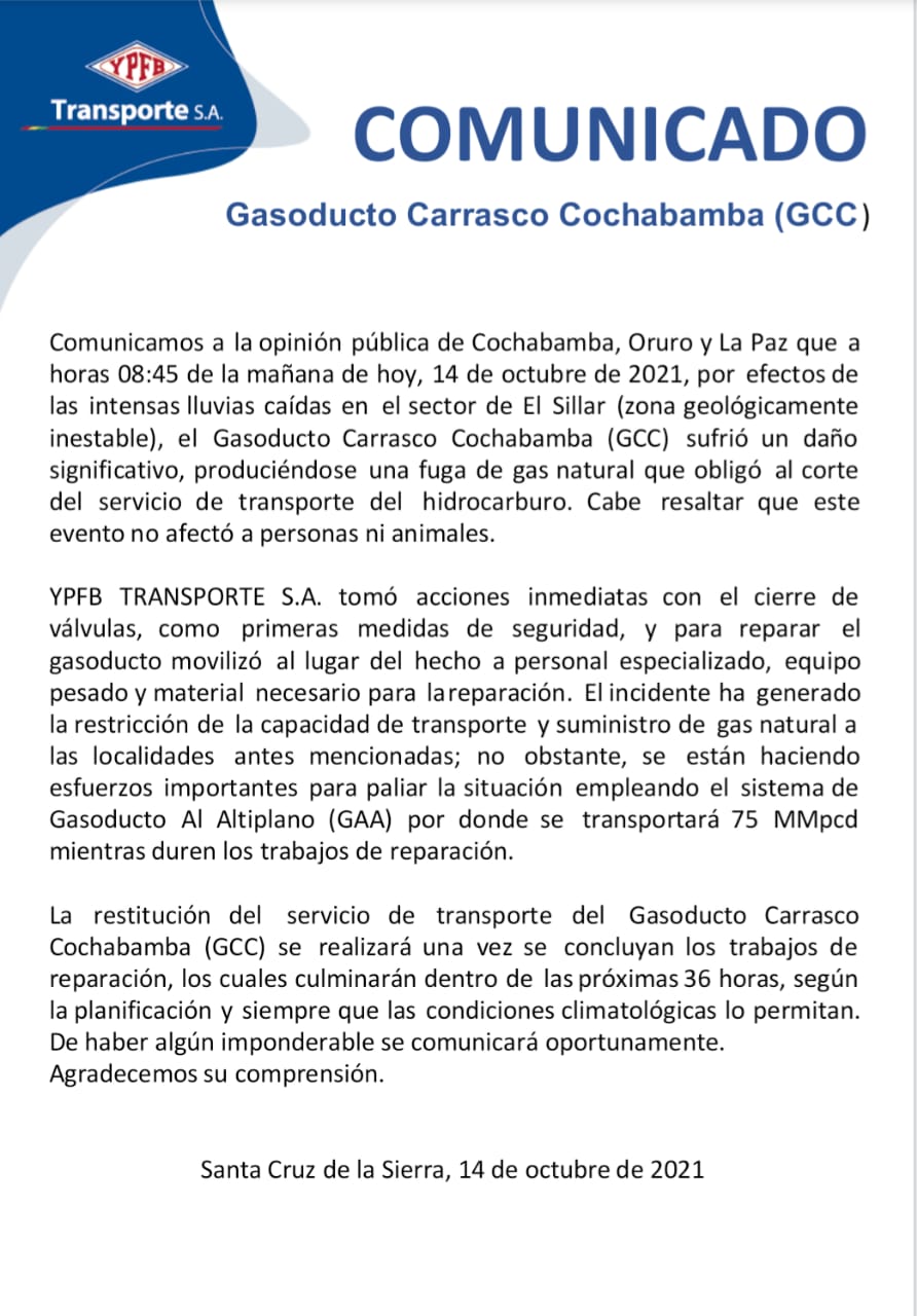 COMUNICADO