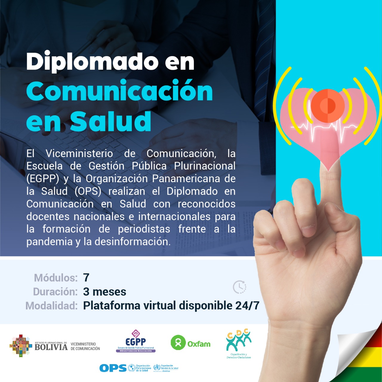 El Viceministerio de Comunicación y la EGPP organizan diplomado en Salud