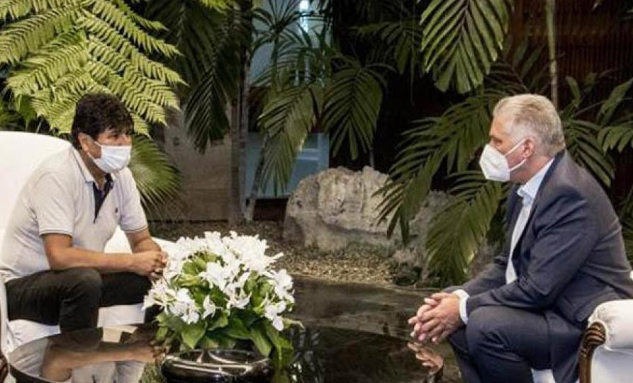 Díaz-Canel recibe a Morales en La Habana