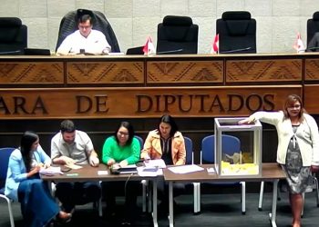 La comisión de escrutinio de la Cámara de Diputados en la aprobación de la 'ley del oro'.