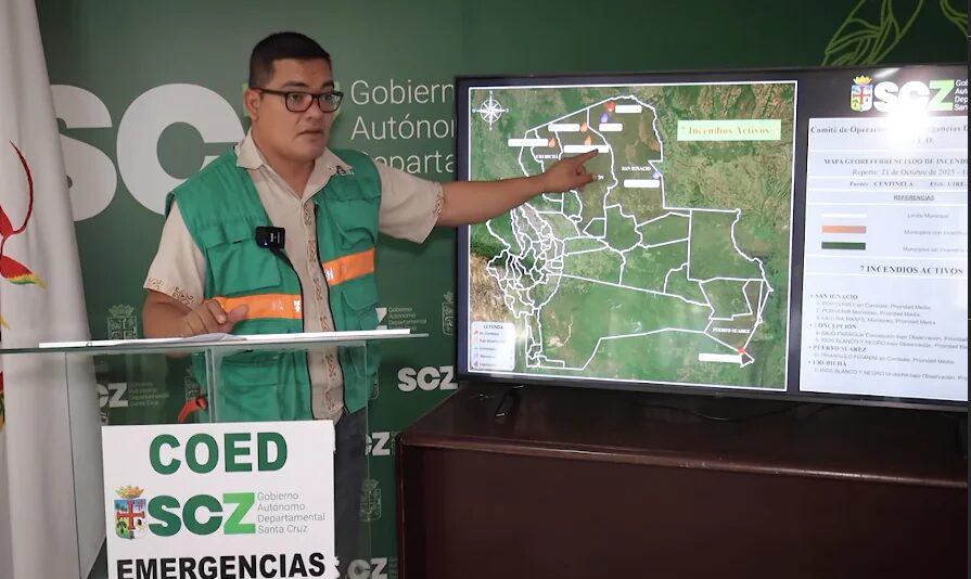 Siete incendios afectan a Santa Cruz