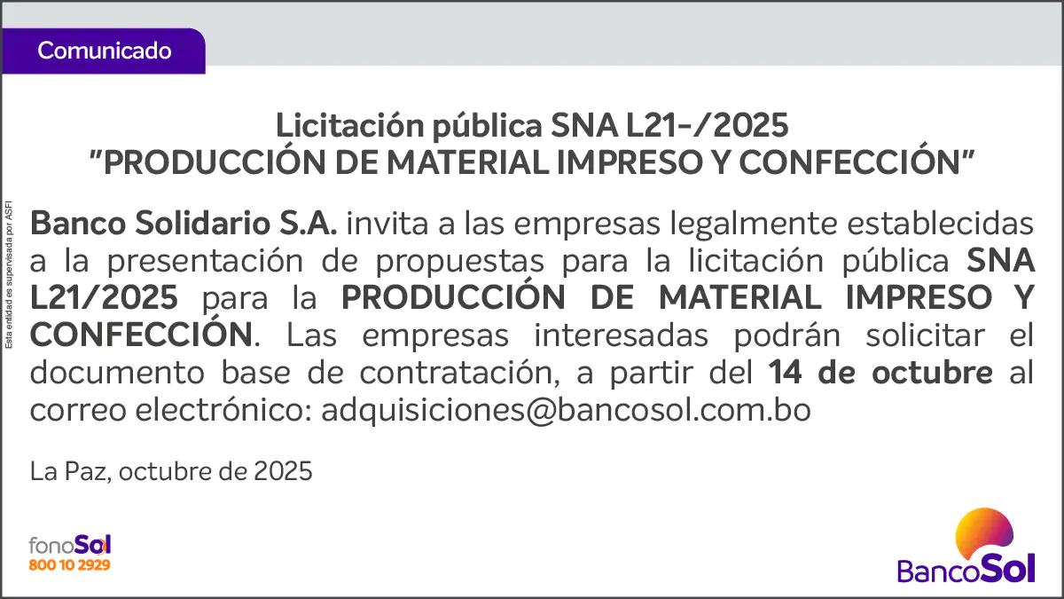 COMUNICADO