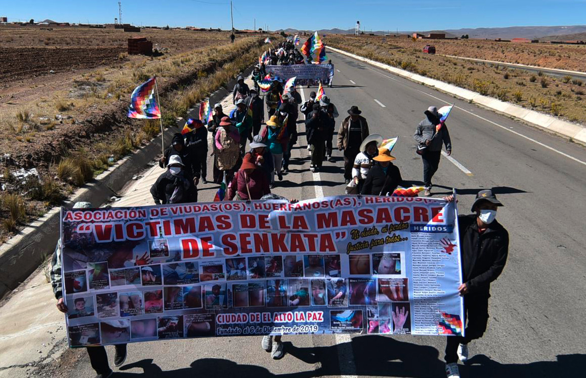 El Gobierno brinda seguridad a marcha que demanda justicia por Sacaba y Senkata