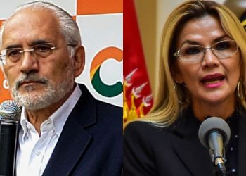 Áñez arropa a Mesa y dice que apenas la CIDH subió al avión Lima amenaza al expresidente