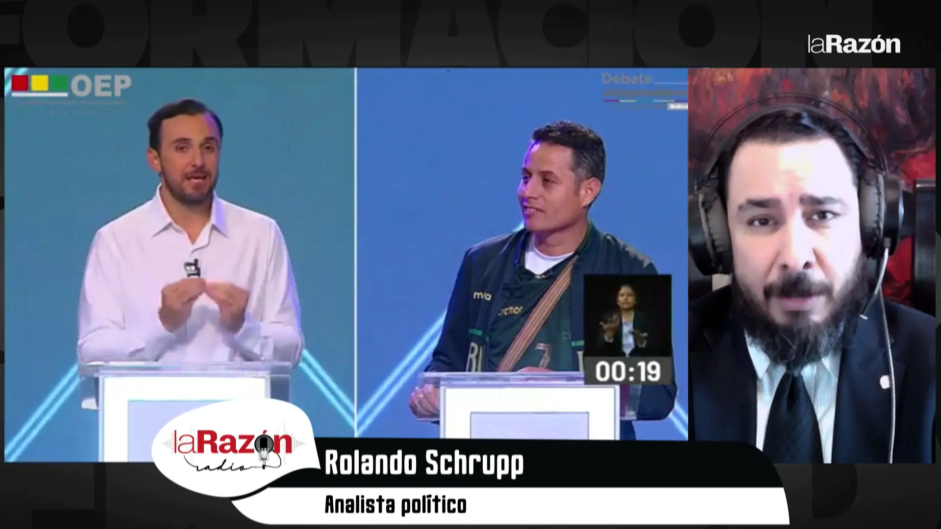 Rolando Schrupp: ‘Esperemos que los adultos debatan el domingo’
