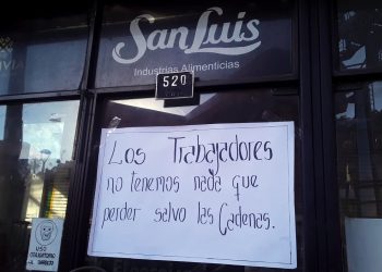 Trabajadores toman la panificadora San Luis en demanda del pago de sueldos