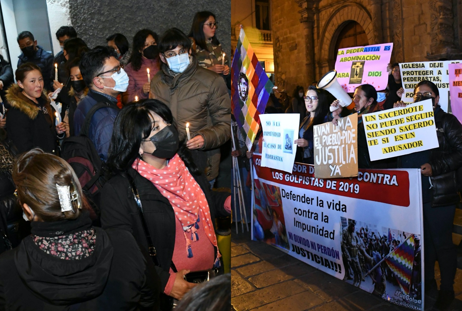 Segunda jornada de vigilias y protestas por casos de abusos sexuales que implican a religiosos