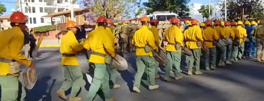 Ante riesgos de inundaciones, efectivos militares se despliegan en Quillacollo