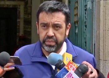 El viceministro Álvaro Ruiz habla sobre los audios atribuidos a Carlos Romero, este viernes.