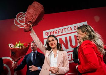 El Partido Socialdemócrata de Finlandia (PSDF) de la primera ministra finlandesa, Sanna Marin, ha sido el más votado en las elecciones legislativas. Foto: AFP