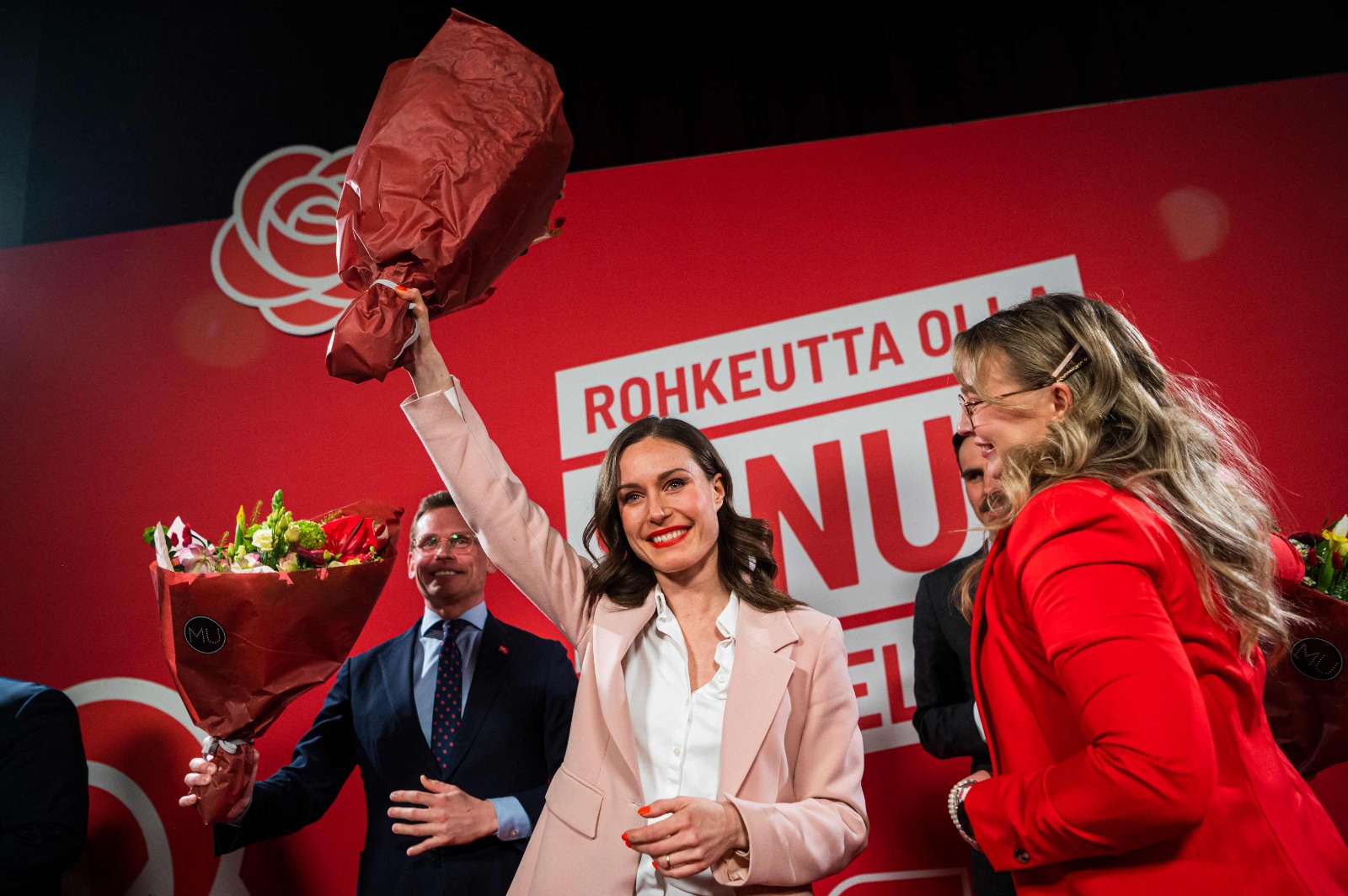 El Partido Socialdemócrata de Finlandia (PSDF) de la primera ministra finlandesa, Sanna Marin, ha sido el más votado en las elecciones legislativas. Foto: AFP