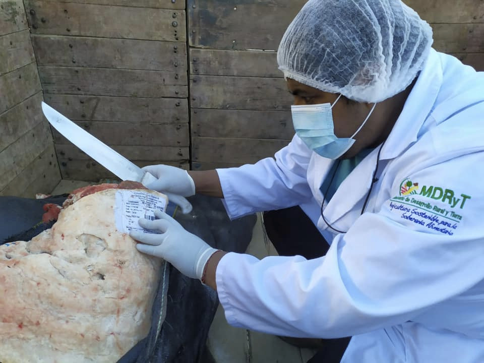Fue decomisada carne argentina sin registro que se vendía en la zona sur de La Paz