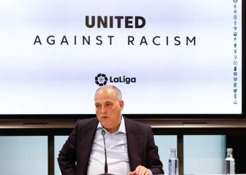 ‘Yo no quería criticar a Vinicius’, dijo Tebas presidente de LaLiga